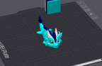 Wind Dragon Articulated Keychain, 3D Printed Fidget Figure