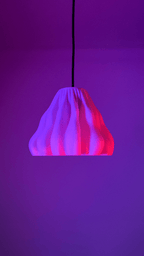 Zoan Coral Pendant Lamp, 3D Printed Sculptural Light Shade