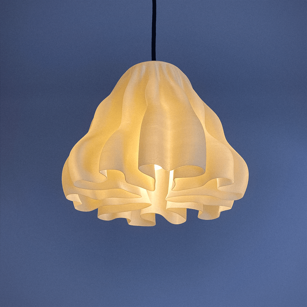 Zoan Coral Pendant Lamp, 3D Printed Sculptural Light Shade