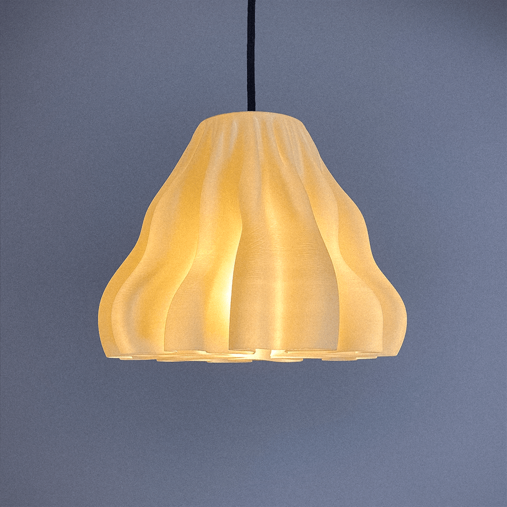 Zoan Coral Pendant Lamp, 3D Printed Sculptural Light Shade