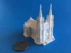 Sioux Falls Cathedral Model, 3D Printed Gothic Architecture Decor