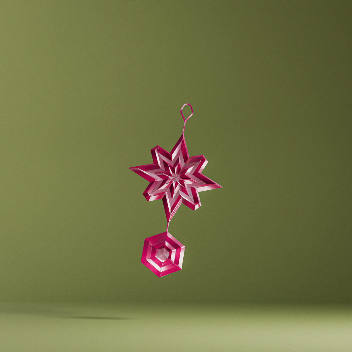 Geometric Holiday Ornaments Set