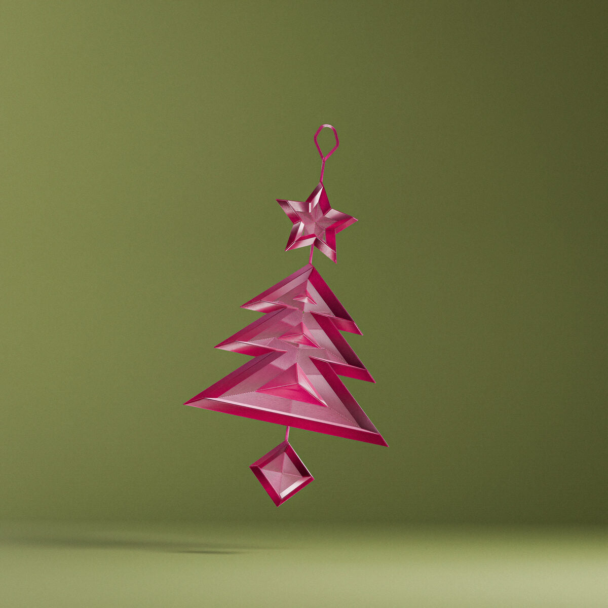 Geometric Holiday Ornaments Set