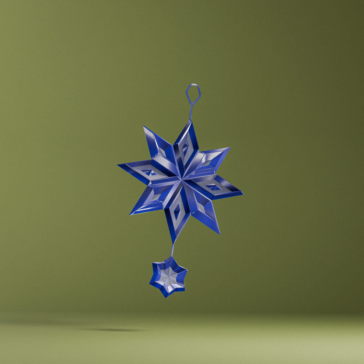 Geometric Holiday Ornaments Set