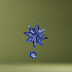 Geometric Christmas Ornament Set, 3D Printed Star and Tree Decor