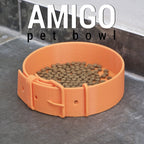 Amigo Pet Bowl, Collar Buckle Design Dog Bowl (3D Printed)