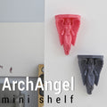 Arch Angel Wall Shelf, 3D Printed Gothic Corbel Decor