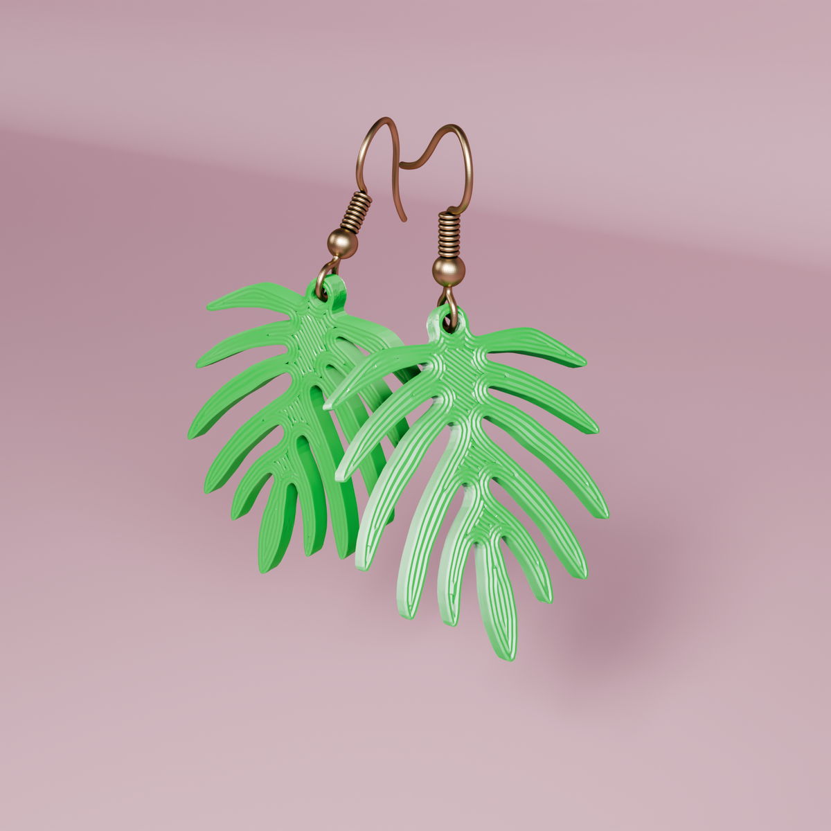 Monstera Thin Earings