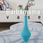 Spiral Twist Bud Vase, 3D Printed Ribbed Home Decor