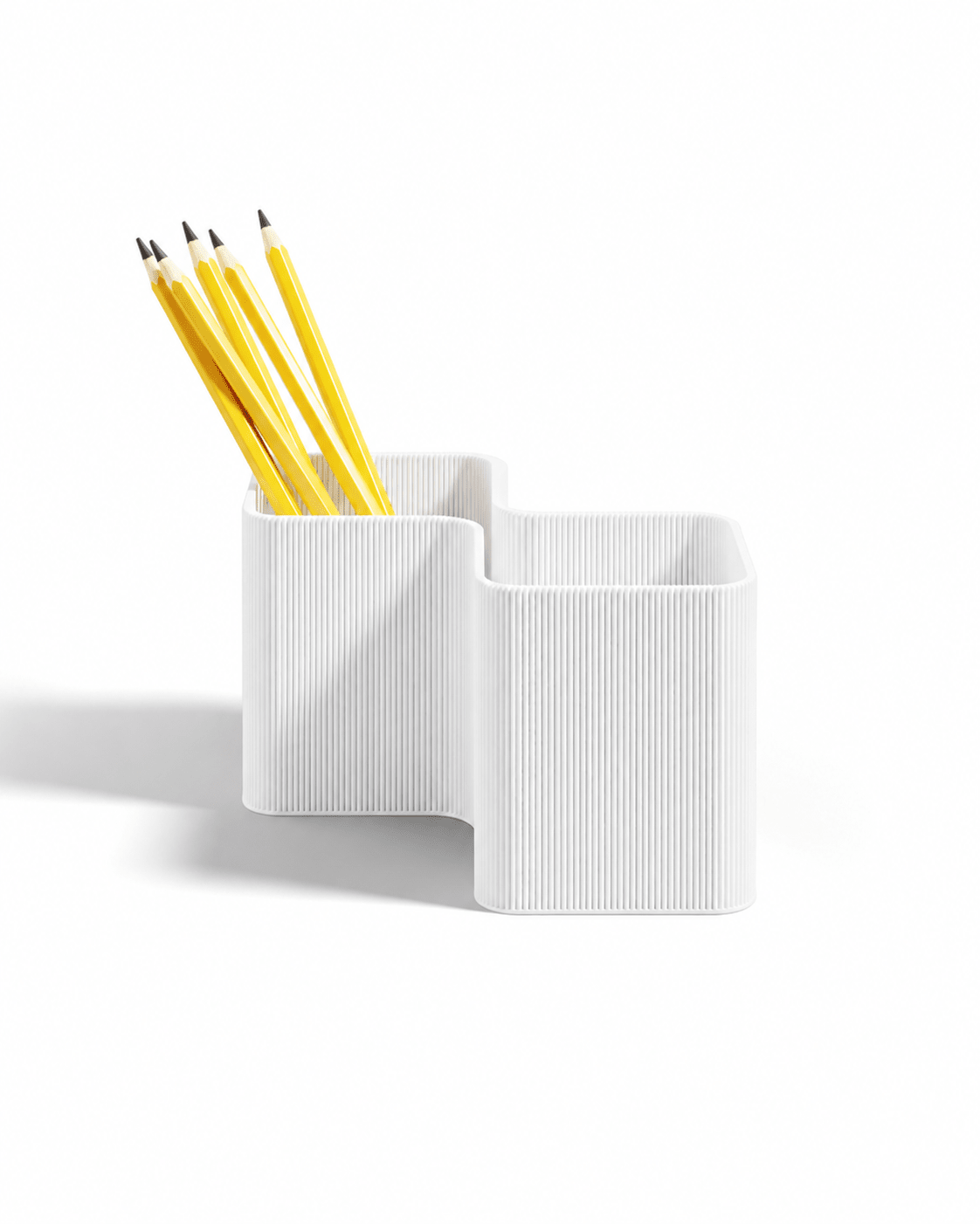 Ribbed Dual Pocket Pen & Pencil Desk Organiser - OzFDM
