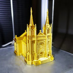 Sioux Falls Cathedral Model, 3D Printed Gothic Architecture Decor