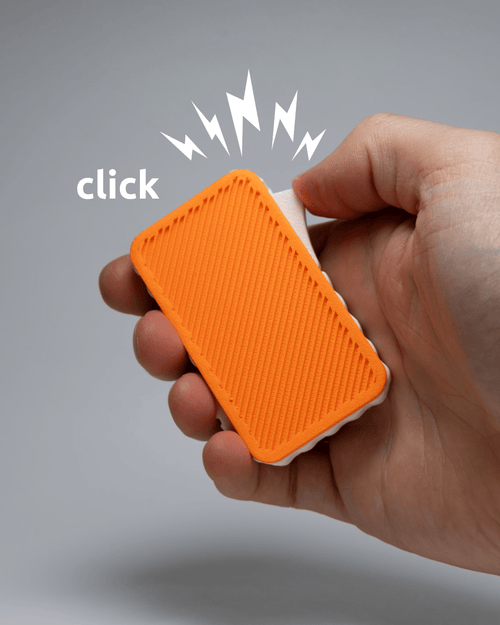 Addi(C)tive Fidget Toy, 3D Printed Clicky Switch and Spinner Wheel