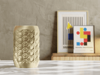 Kumo Tessellated Cylinder Vase, 3D Printed Home Decor