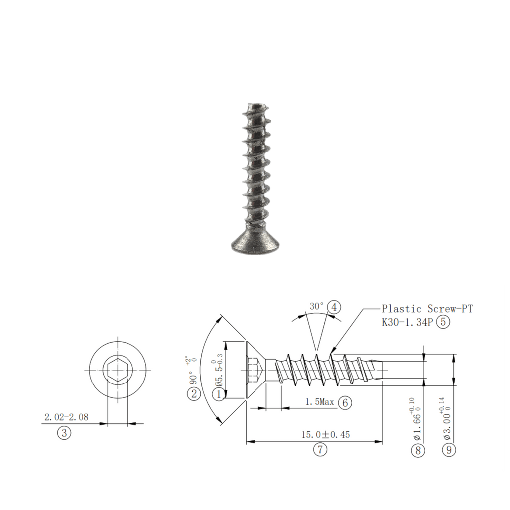 SS304 Thread Forming Screws for Plastics - OzFDM