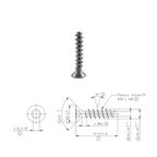 SS304 Thread Forming Screws for Plastics - OzFDM