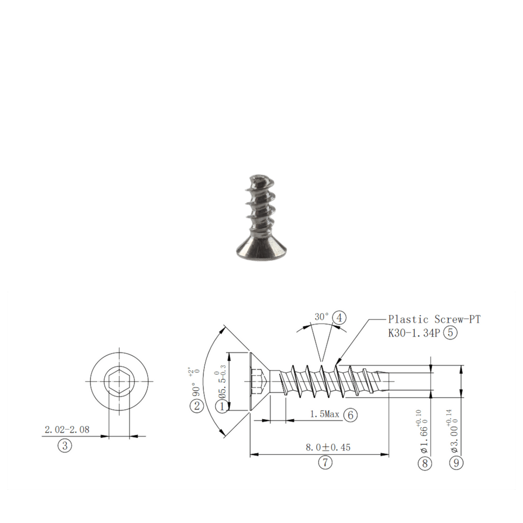 SS304 Thread Forming Screws for Plastics - OzFDM