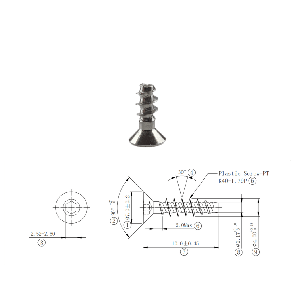 SS304 Thread Forming Screws for Plastics - OzFDM