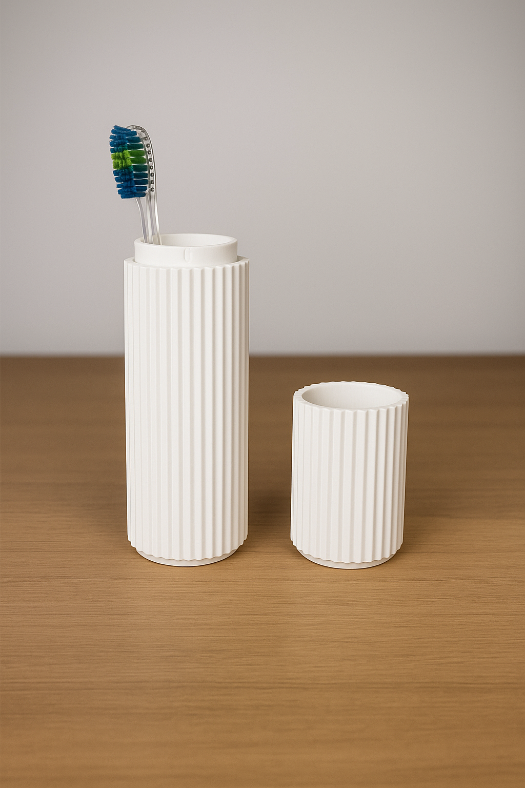 Ribbed Travel Toothbrush Case