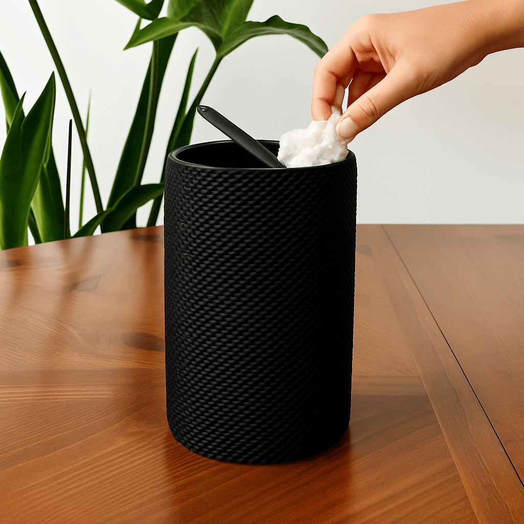 Grano Textured Desktop Bin with Print-in-Place Swing Lid - OzFDM