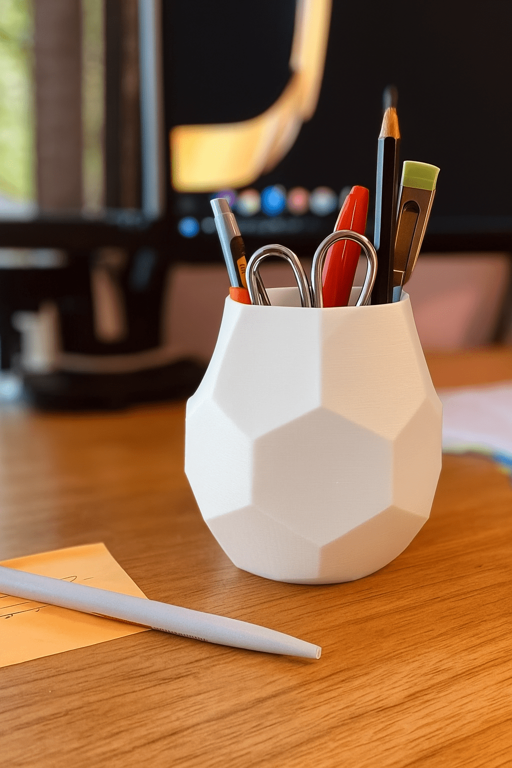 Low-Poly Geometric Pen Holder - OzFDM