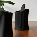 Minky Ribbed Desktop Bin with Swing Lid - OzFDM