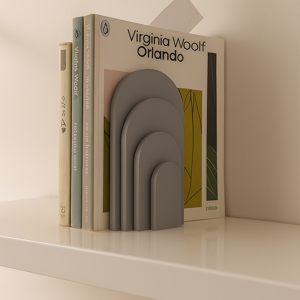 Minimal Arch Bookend and Shelf Organiser