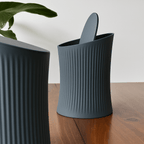 Minky Ribbed Desktop Bin with Swing Lid - OzFDM