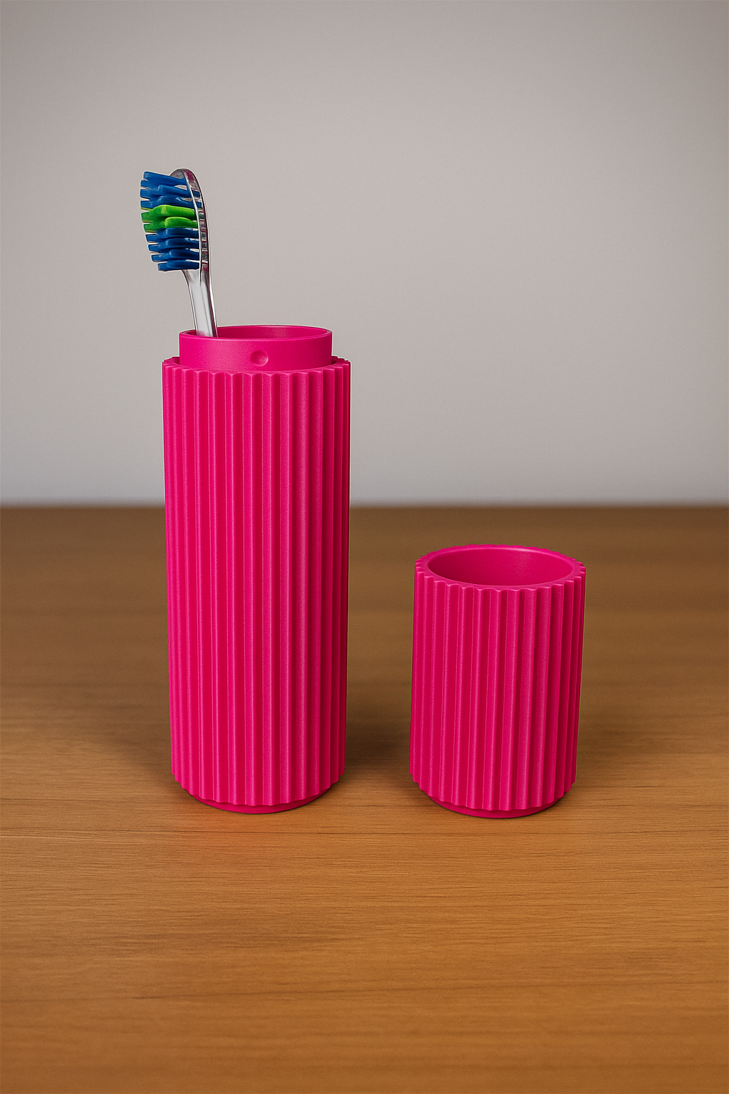Ribbed Travel Toothbrush Case