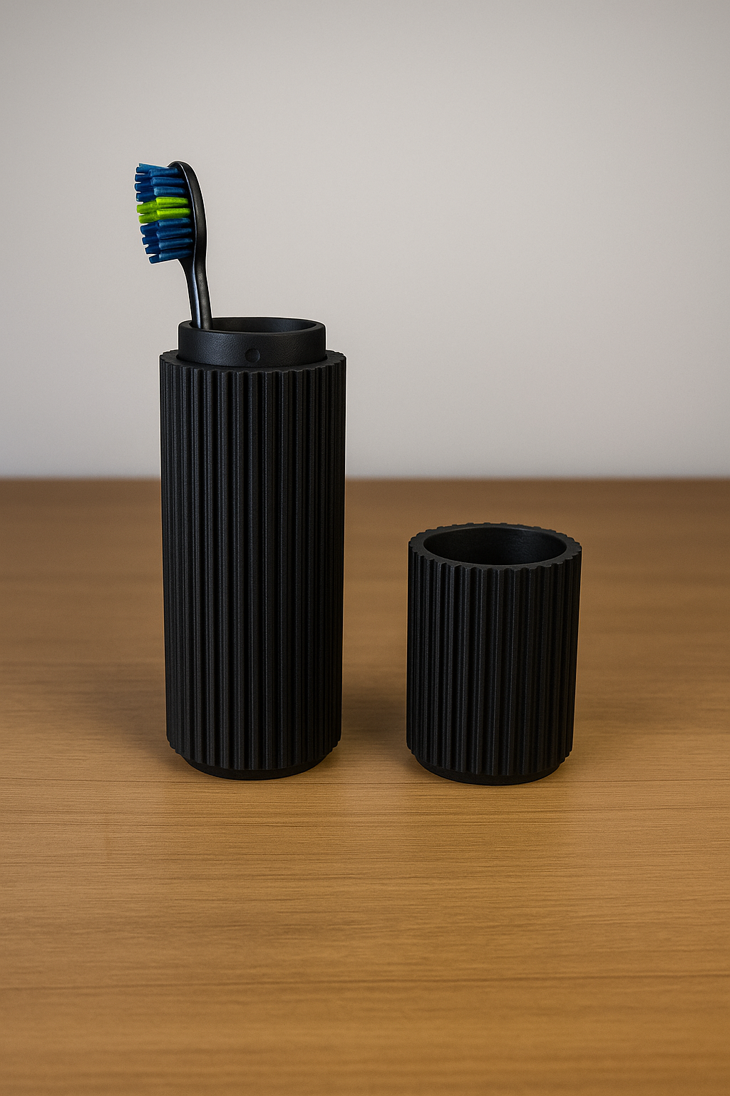 Ribbed Travel Toothbrush Case