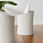 Minky Ribbed Desktop Bin with Swing Lid - OzFDM
