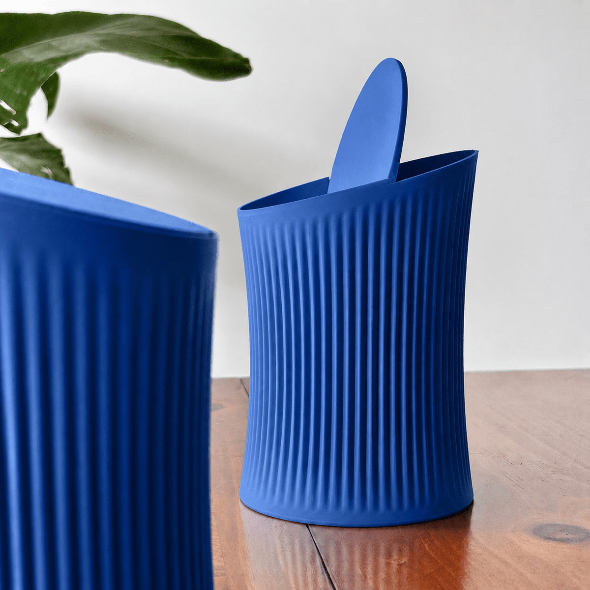 Minky Ribbed Desktop Bin with Swing Lid - OzFDM