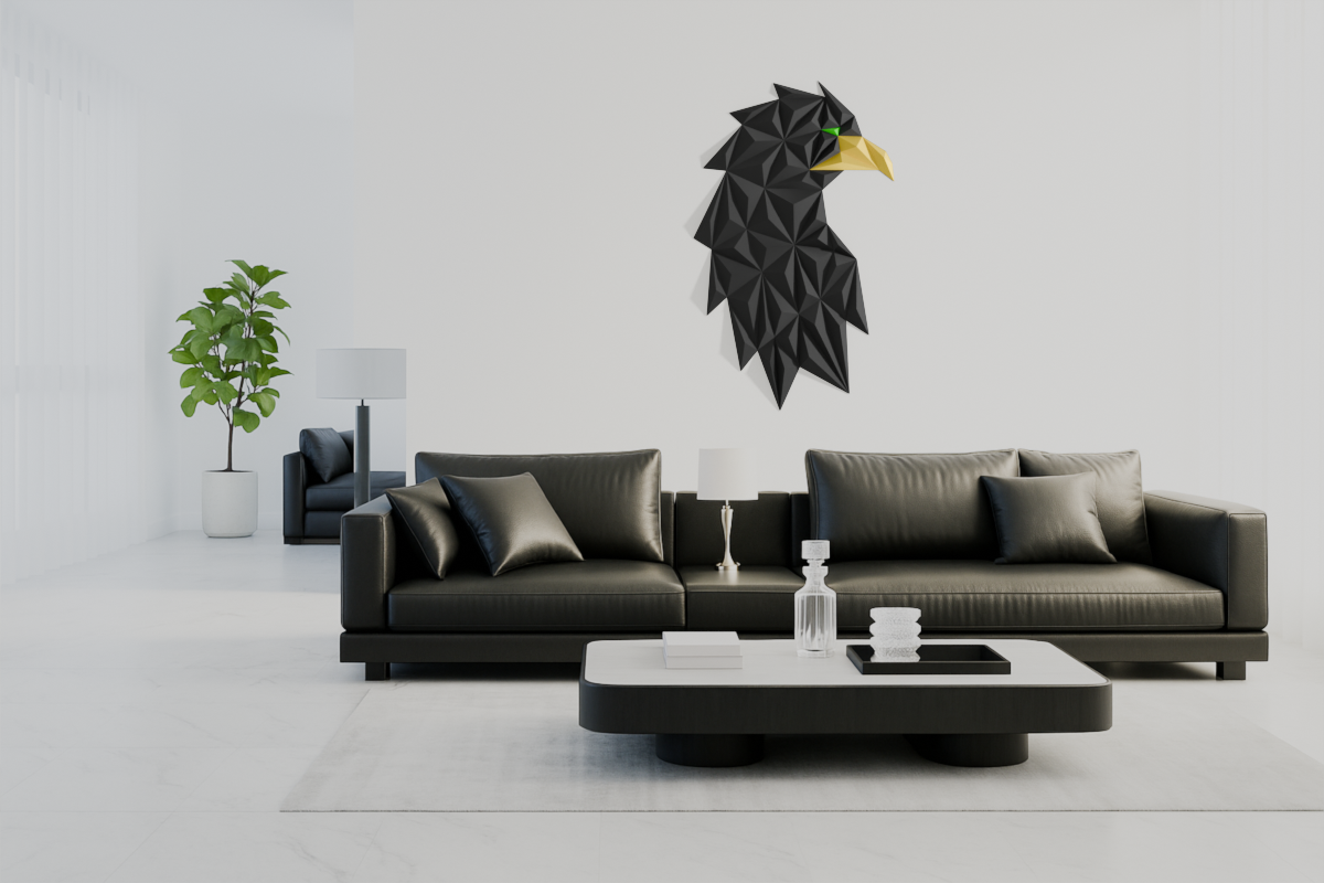 Geometric Eagle Head