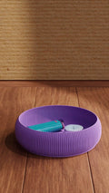Ribbed Stacking Catchall Bowl, 3D Printed Fluted Fruit Bowl