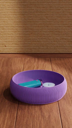 Ribbed Stacking Catchall Bowl, 3D Printed Fluted Fruit Bowl