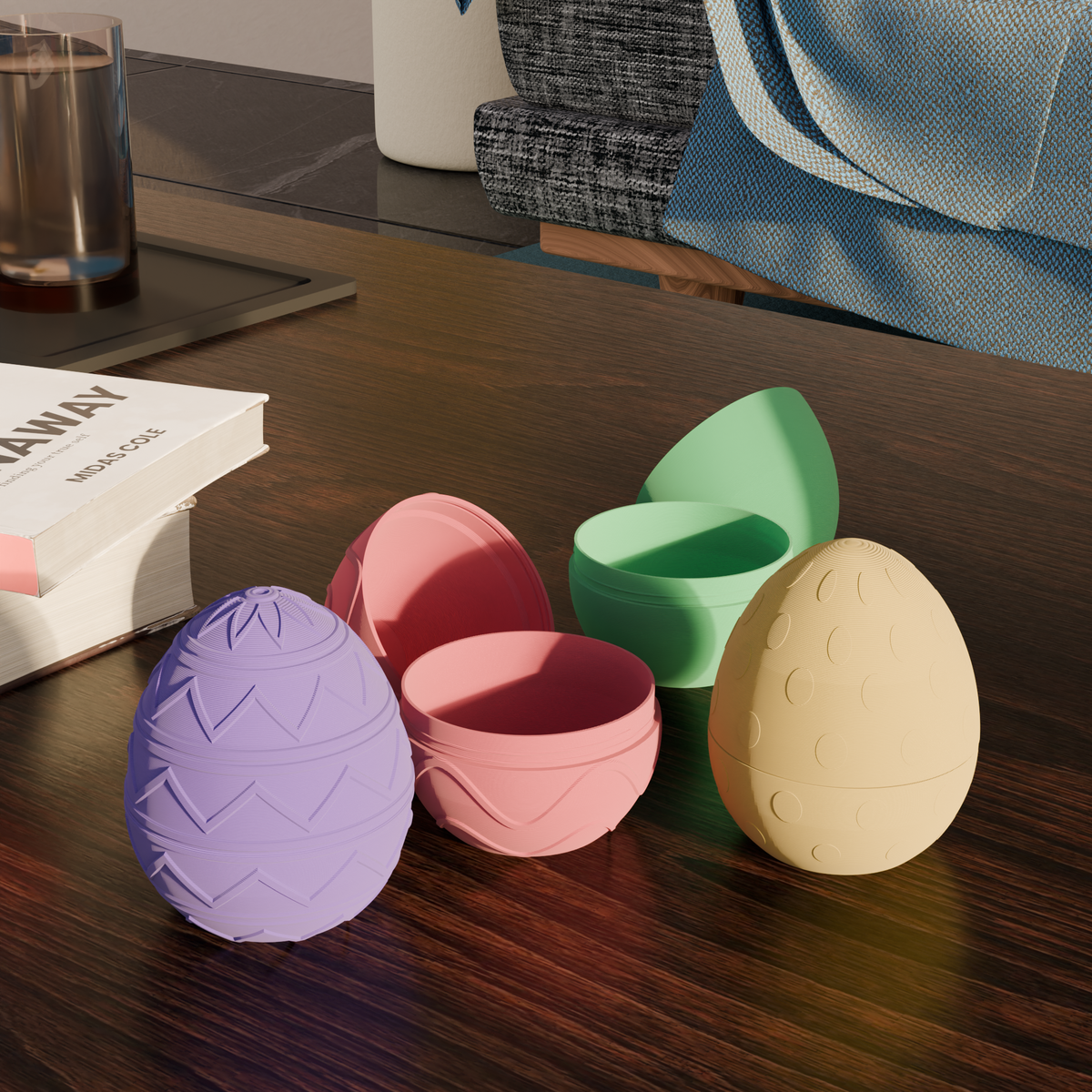 Easter Egg Container - Waves