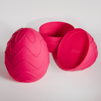 Wave Pattern Easter Egg Container, 3D Printed Twist-Open Box