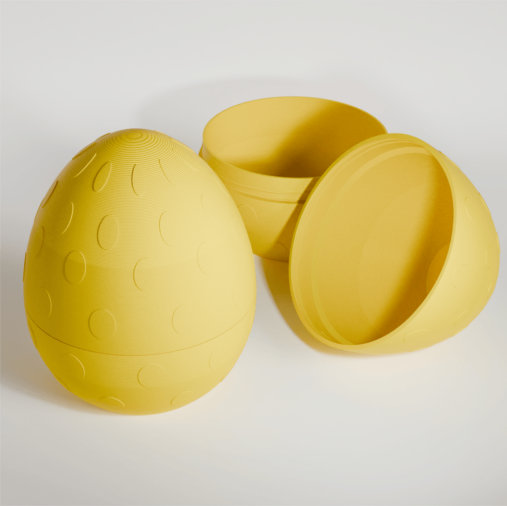 Dotted Easter Egg Container, 3D Printed Twist-Open Storage Box