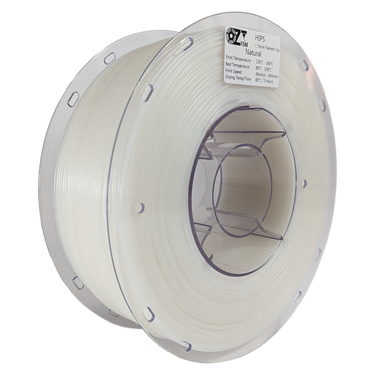 OzFDM HIPS 3D Printing Support Filament 1.75mm 1KG - OzFDM