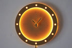 Backlit Geometric LED Wall Clock, 3D Printed Night Light
