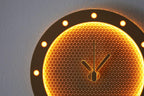 Backlit Geometric LED Wall Clock, 3D Printed Night Light