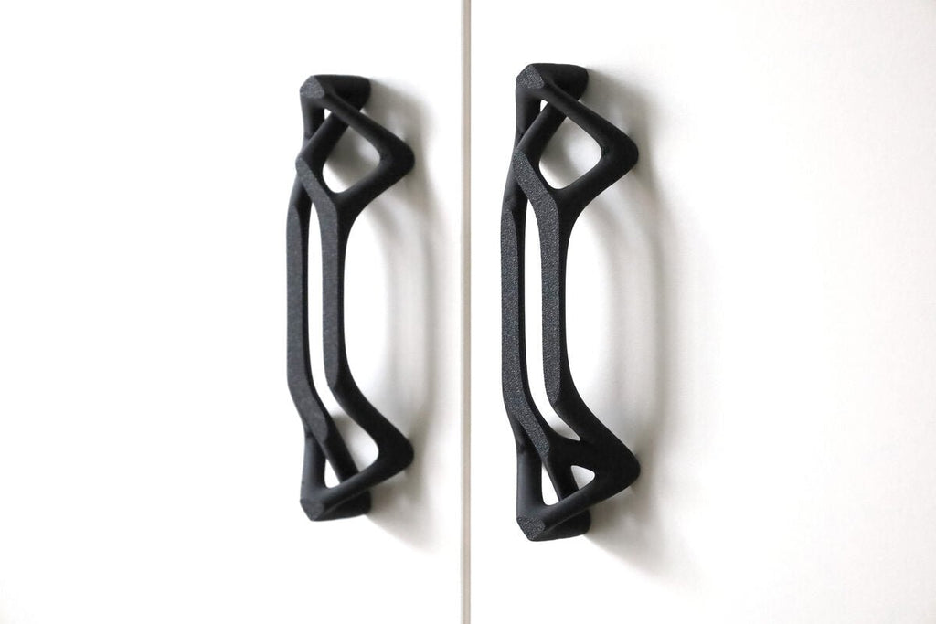 Skeleton Lattice Cabinet Handle, 3D Printed Furniture Pull