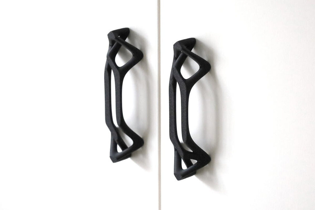 Skeleton Lattice Cabinet Handle, 3D Printed Furniture Pull