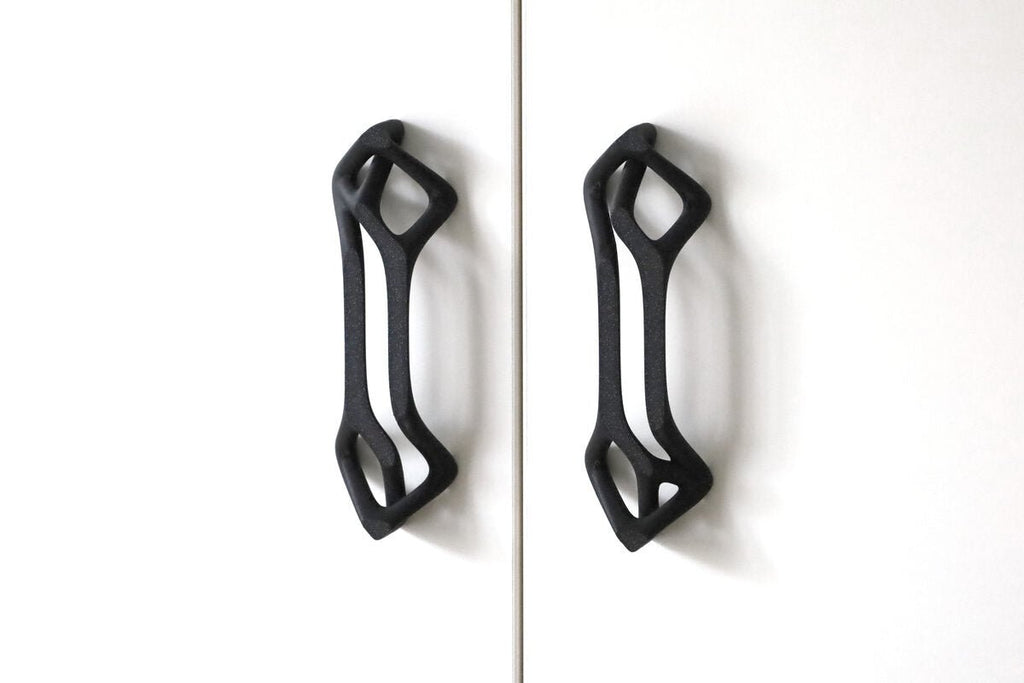 Skeleton Lattice Cabinet Handle, 3D Printed Furniture Pull