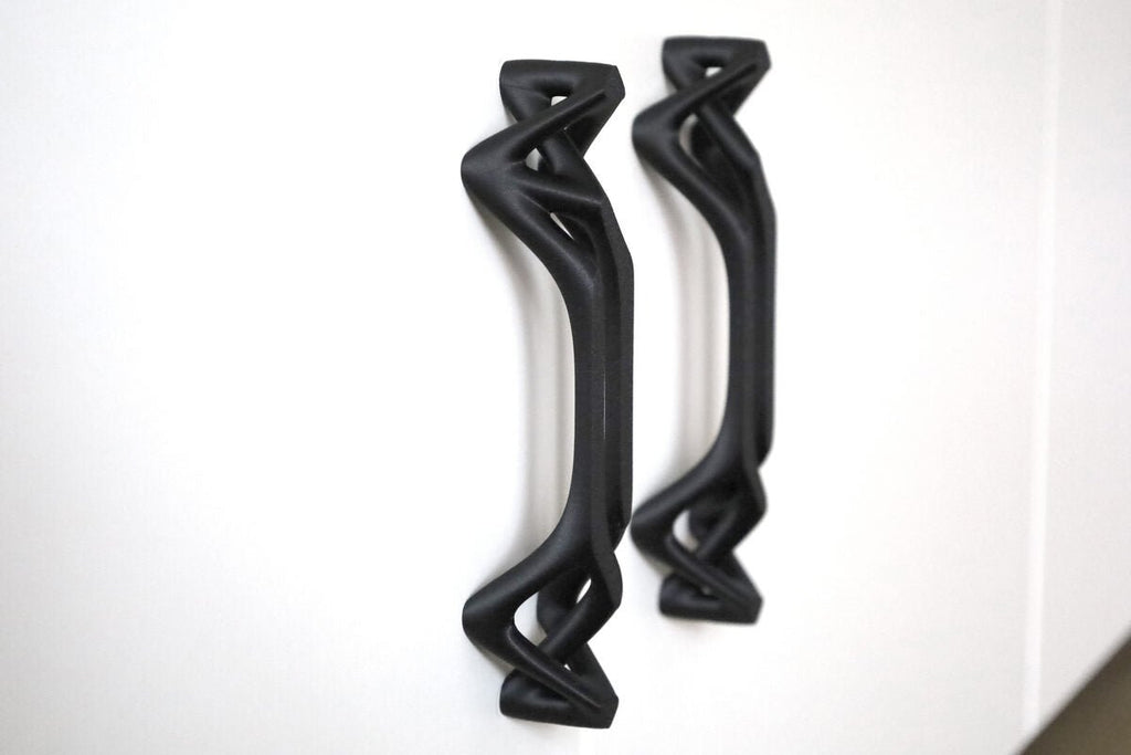 Skeleton Lattice Cabinet Handle, 3D Printed Furniture Pull