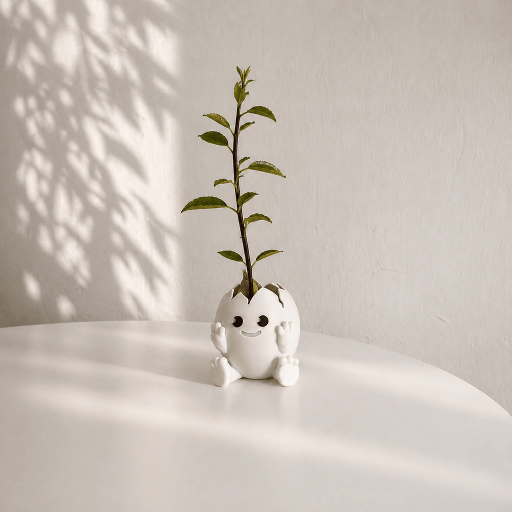 Avocado Egg Planter, Cute 3D Printed Seed Starter Pot