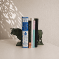 Bull Bookends, 3D Printed Split Animal Sculpture Set