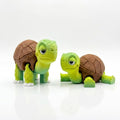 Articulated Tortoise Fidget Toy, 3D Printed Flexi Turtle