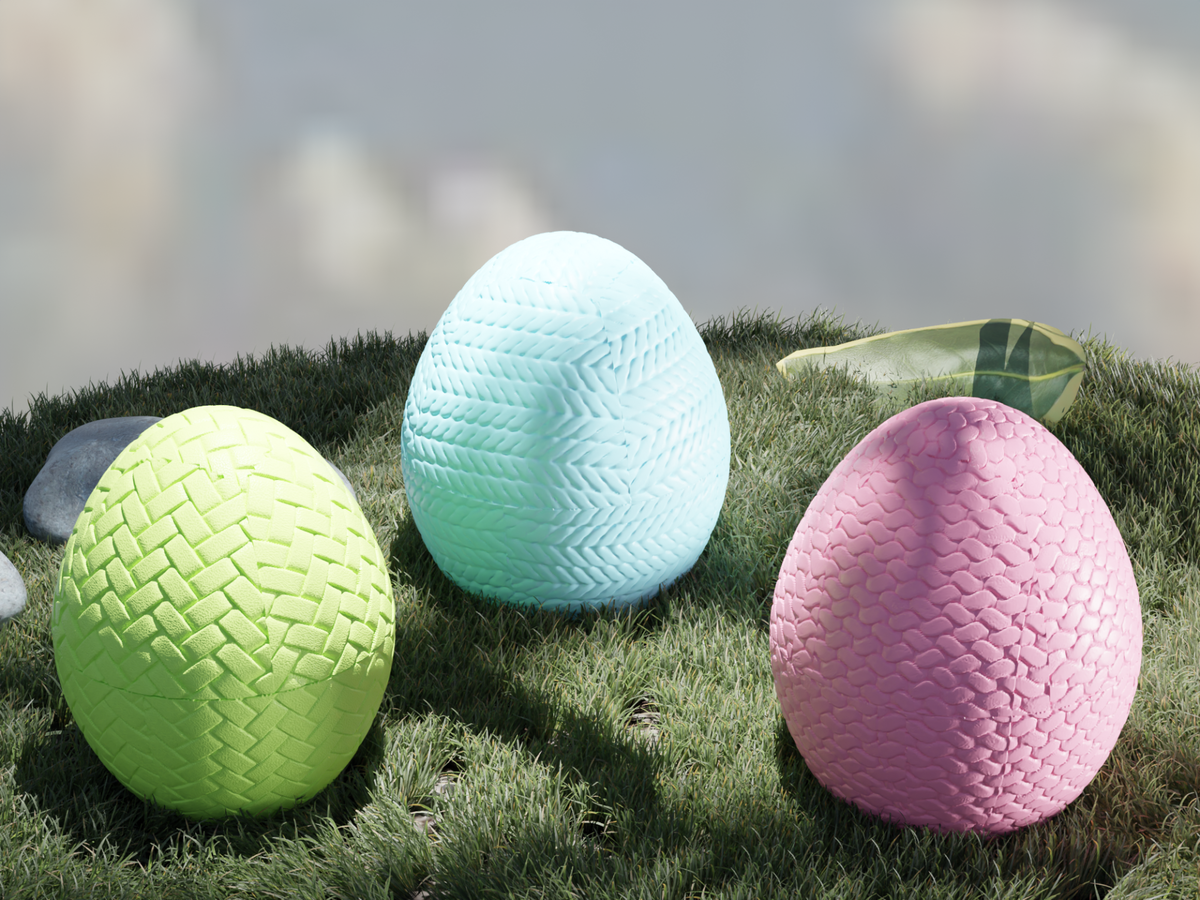 Knitted Easter Egg Boxes