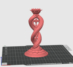 Heart Candlestick Holder, 3D Printed Spiral Lotus Candle Holder