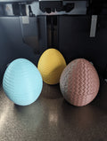 Knitted-Texture Easter Egg Box, 3D Printed Treat Container